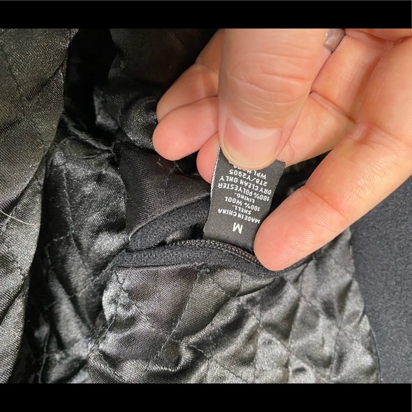 RAINFOREST Men’s Wool Black Zip Up Jacket Size M - Picture 4 of 4